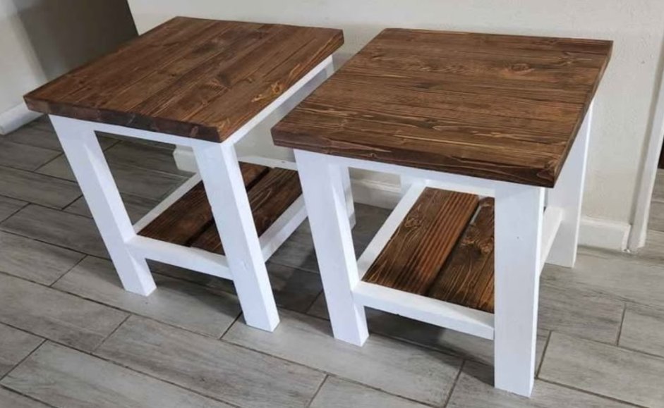 Farmhouse End Tables — view 2